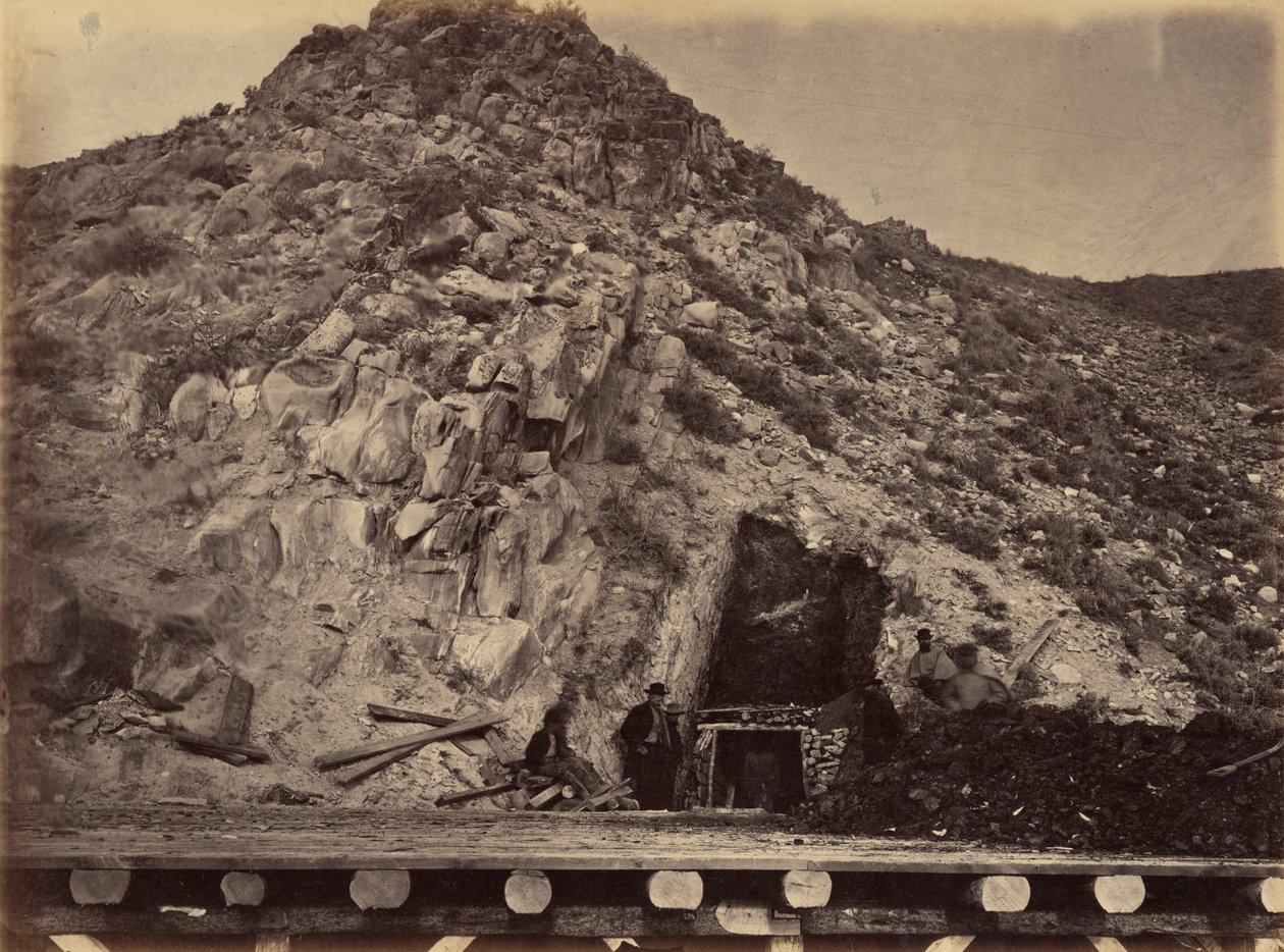 Piastra 28. I letti di carbone di Bear River, 1869 (foto) da Andrew Joseph Russell