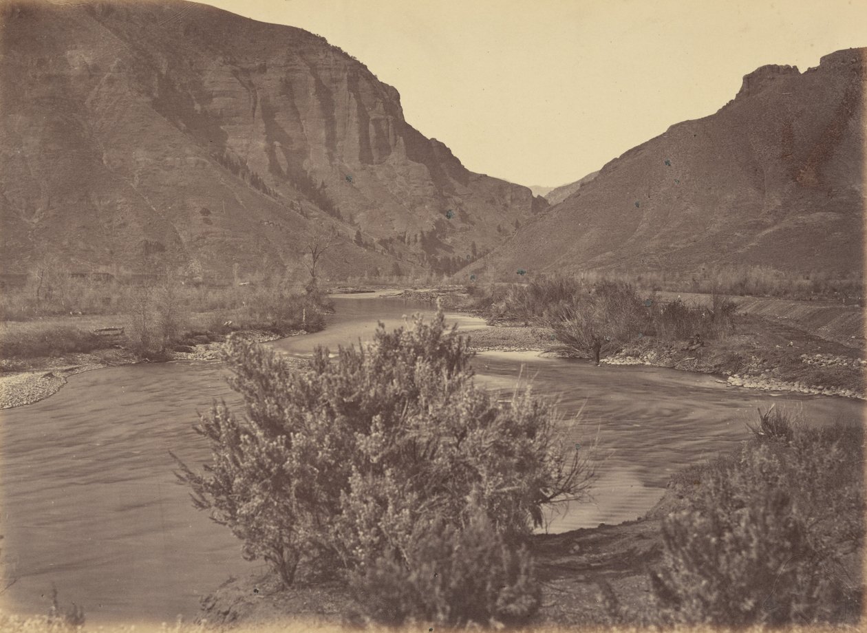 Piastra 37. Passo Wilhelmina, da est, 1869 (foto) da Andrew Joseph Russell