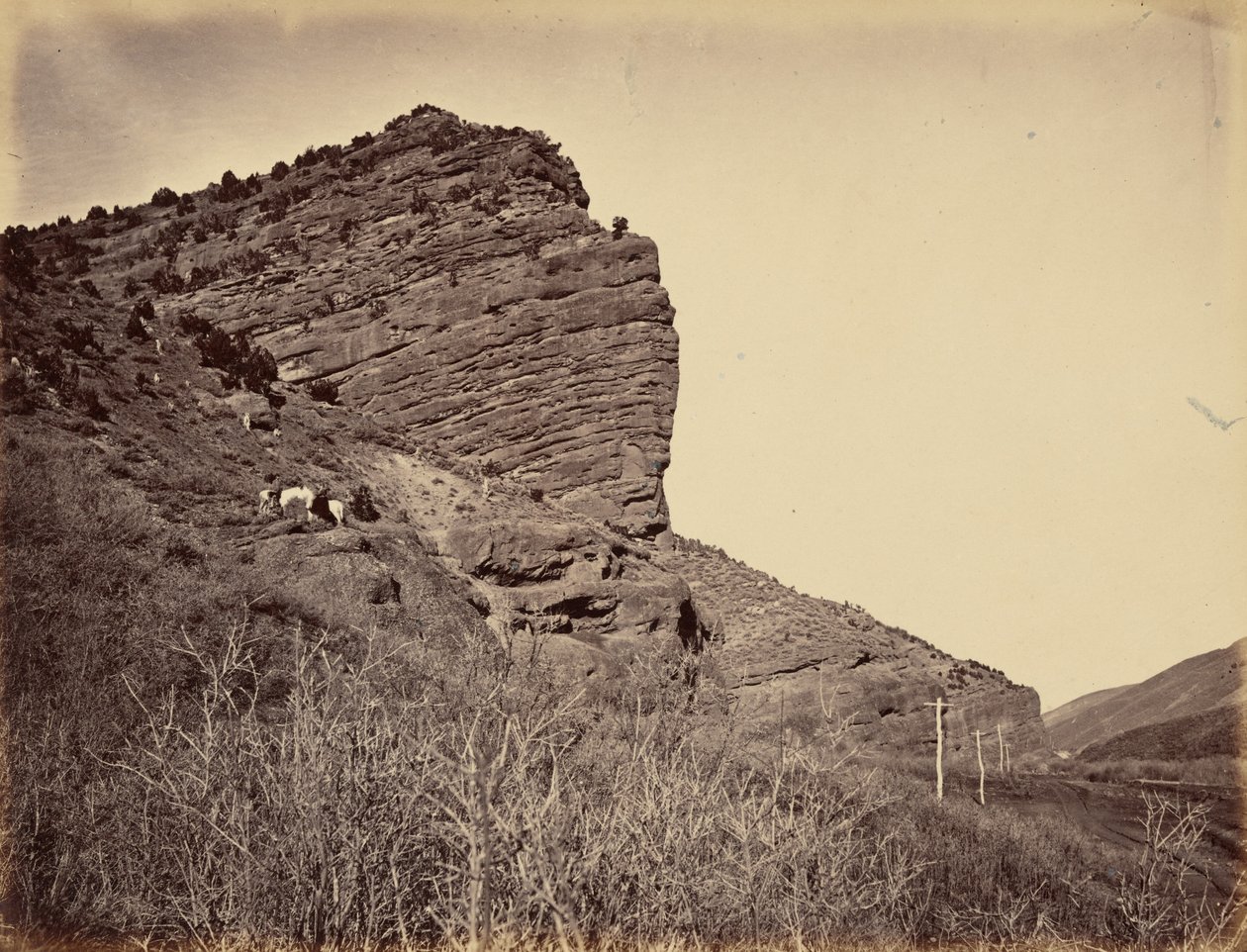 Piastra 38. Roccia Grande Oriente, 1869 (foto) da Andrew Joseph Russell