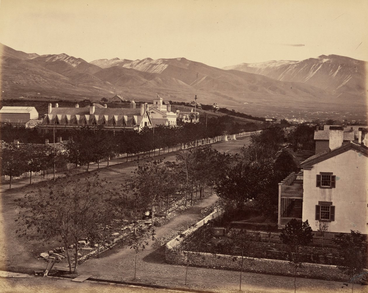 Piastra 47. Residenza di Brigham Young, 1869 (foto) da Andrew Joseph Russell