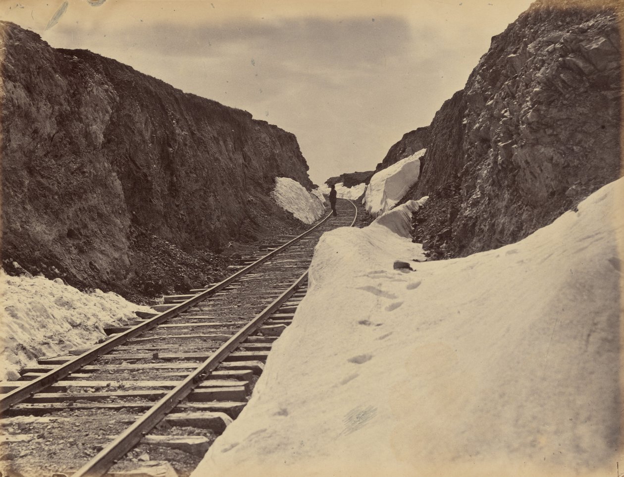 Piastra 5. Taglio di Hall, 1869 (foto) da Andrew Joseph Russell