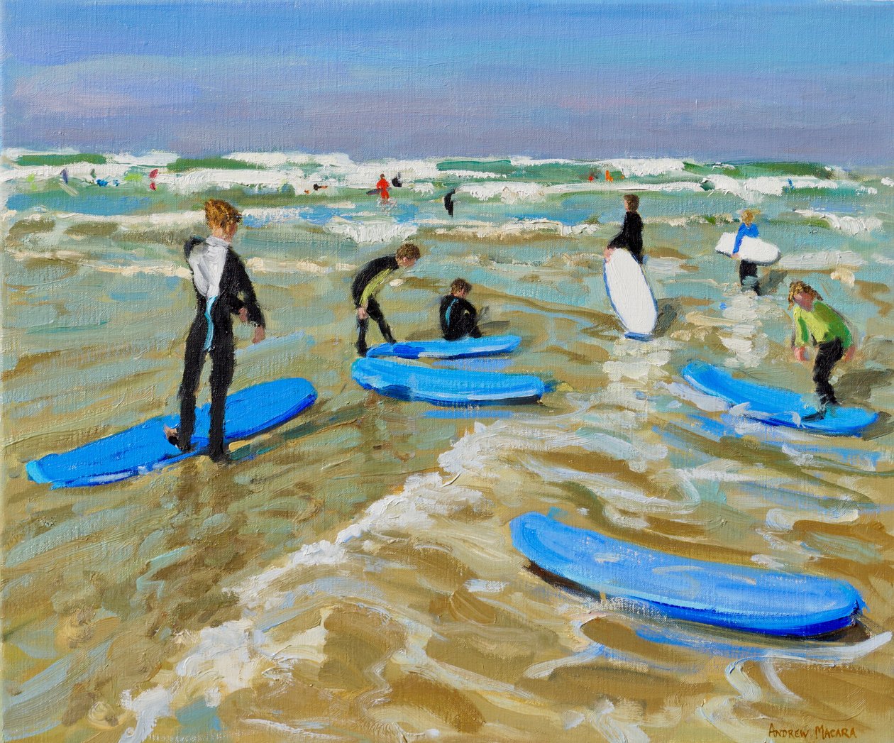 Tavole da surf blu, Bude da Andrew Macara