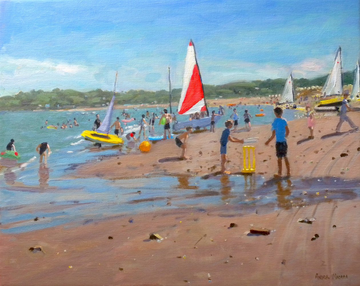 Grillo e vela rossa e bianca, Abersoch da Andrew Macara
