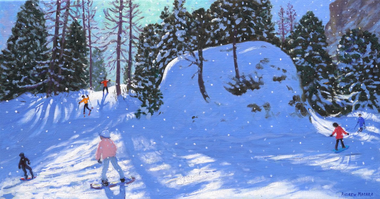 Rock City, Val Gardena, Italia, 2020 (olio su tela) da Andrew Macara