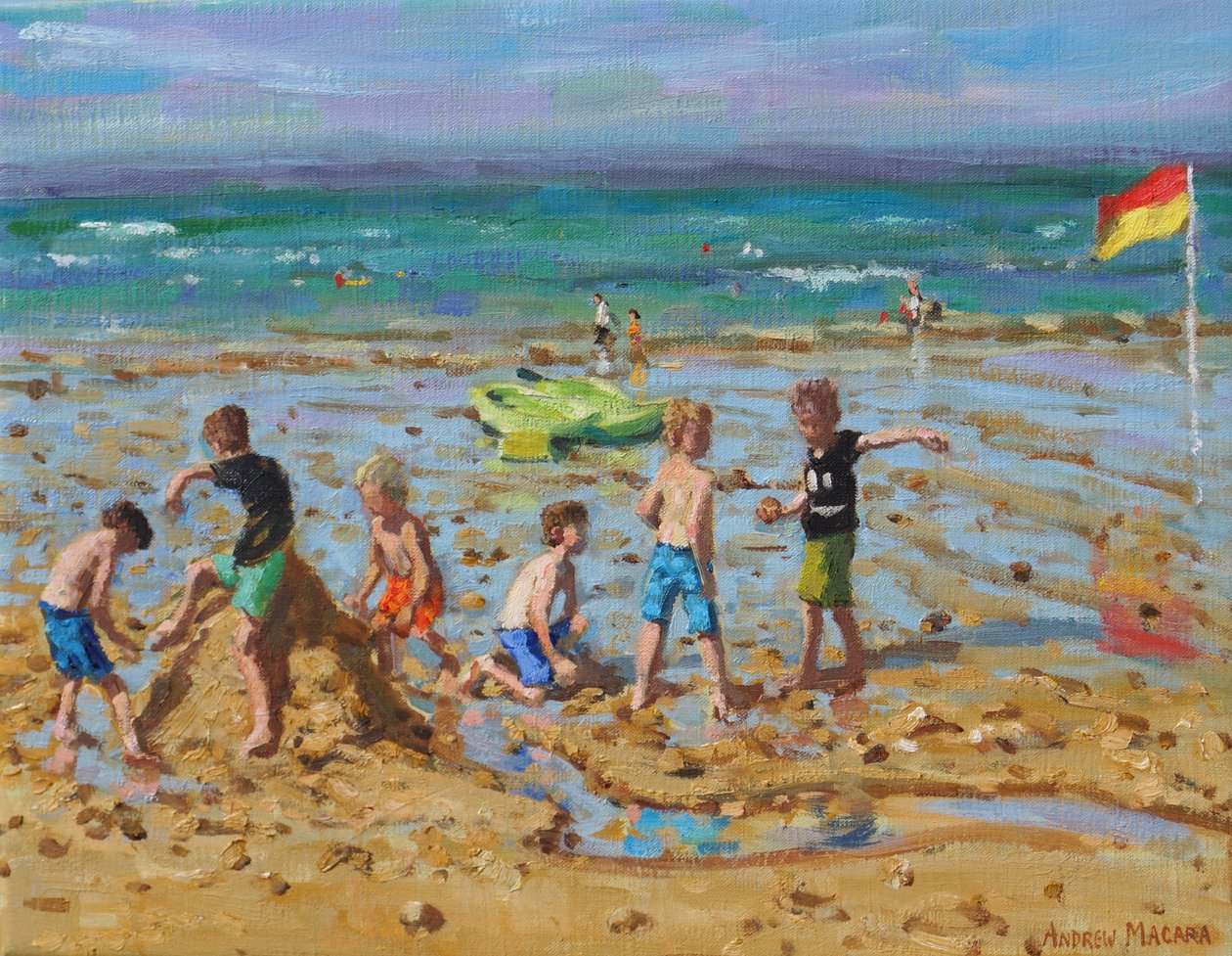 Il castello di sabbia, Wells-next-the-sea, Norfolk da Andrew Macara