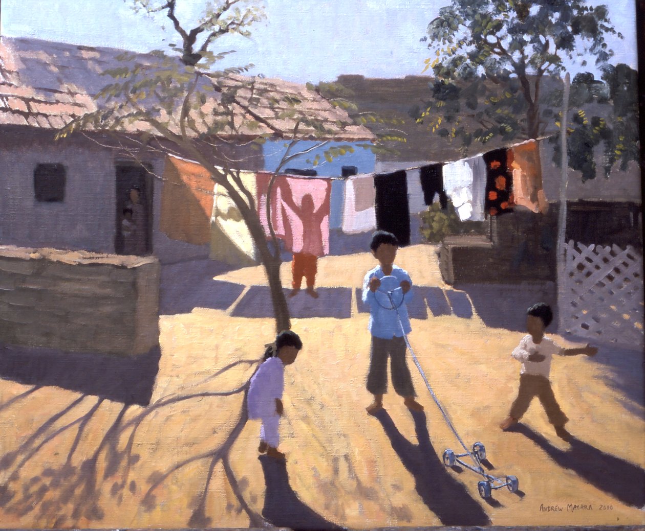 Auto giocattolo, Gujarat, India (olio su tela) da Andrew Macara