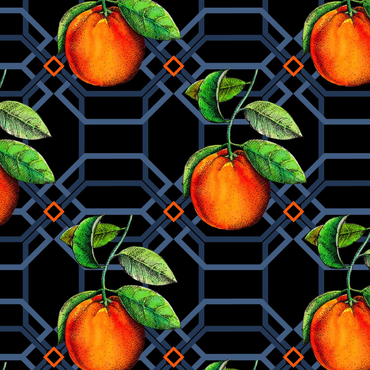 Geometrico Arancione, 2018 da Andrew Watson