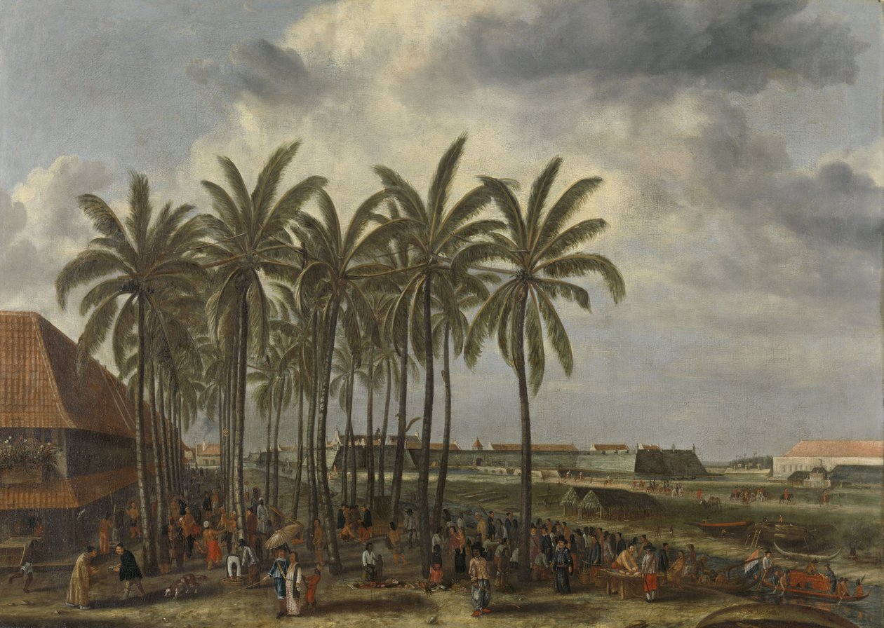 Il castello di Batavia, 1661 da Andries Beeckman