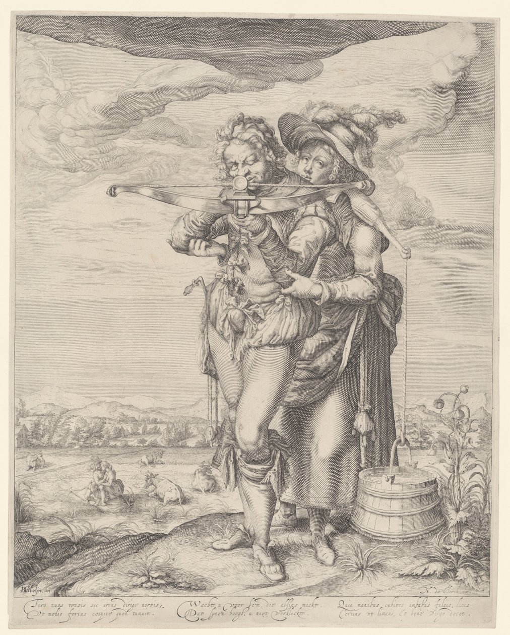 Arciere e lattaia da Andries Jacobsz. Stock (possibly)