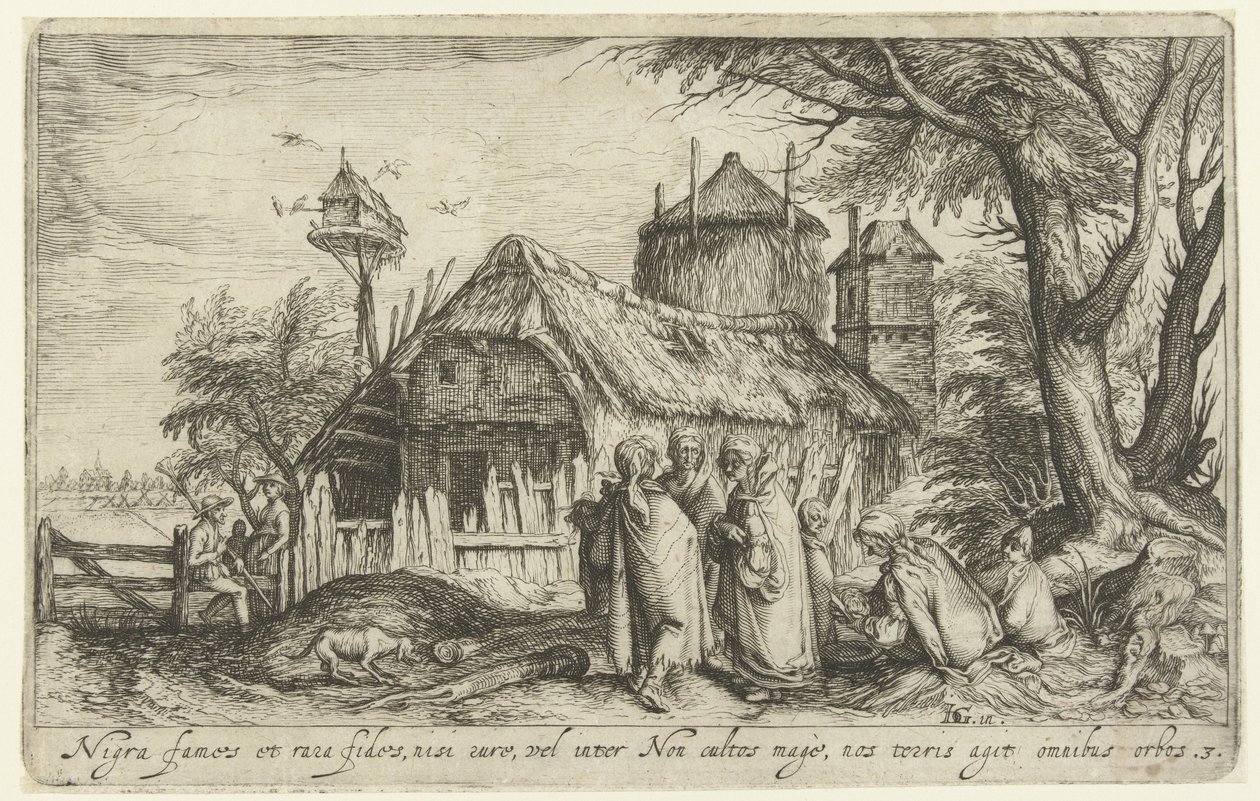 Paesaggio con Roma da Andries Jacobsz. Stock