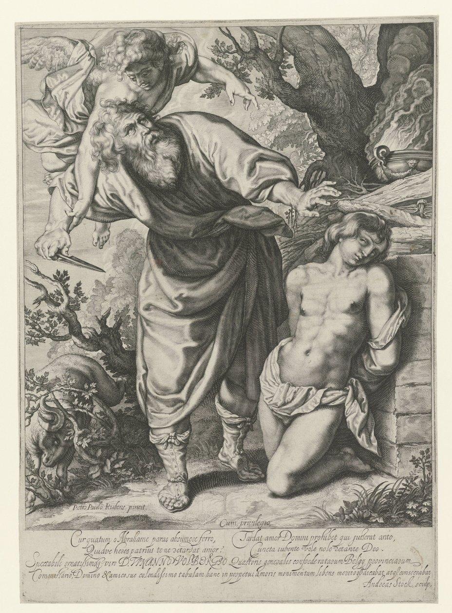 Sacrificio di Isacco da Andries Jacobsz. Stock