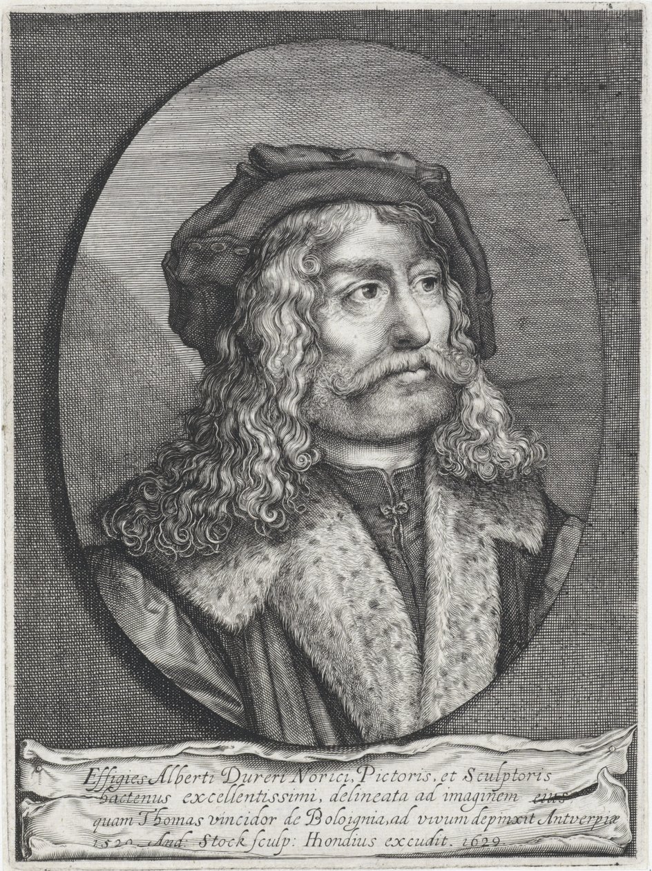 Ritratto di Albrecht Dürer da Andries Jacobsz. Stock