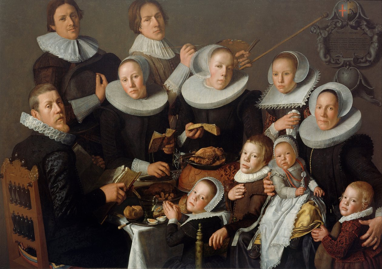 Ritratto del pittore Andries van Bochoven e della sua famiglia, 1629 da Andries van Bochoven