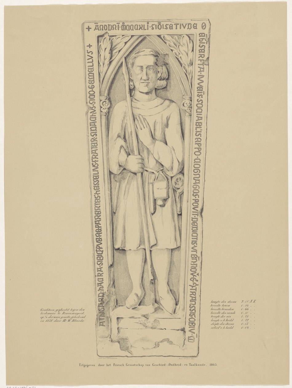 Lapide nella chiesa di Rinsumageest da Andries van Calfsbeek