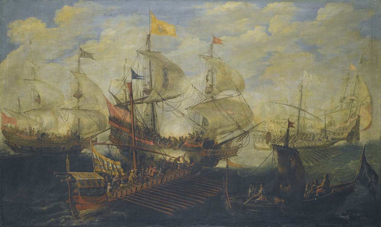 La battaglia di Lepanto del 7 ottobre 1571 da Andries van Eertvelt