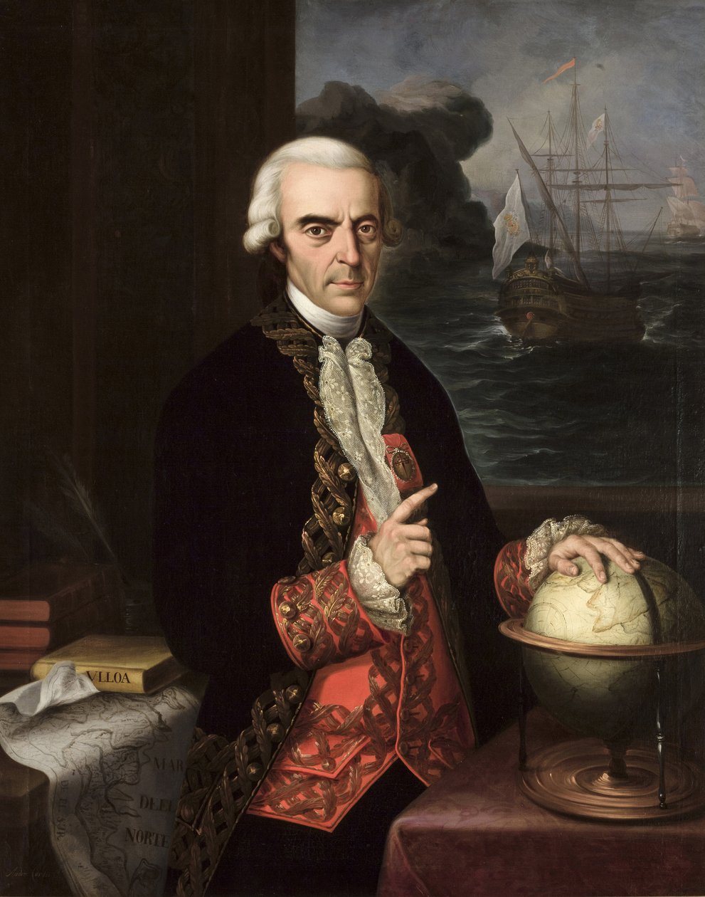 Ritratto di Antonio de Ulloa (1716-1795) da Andrés Cortés y Aguilar