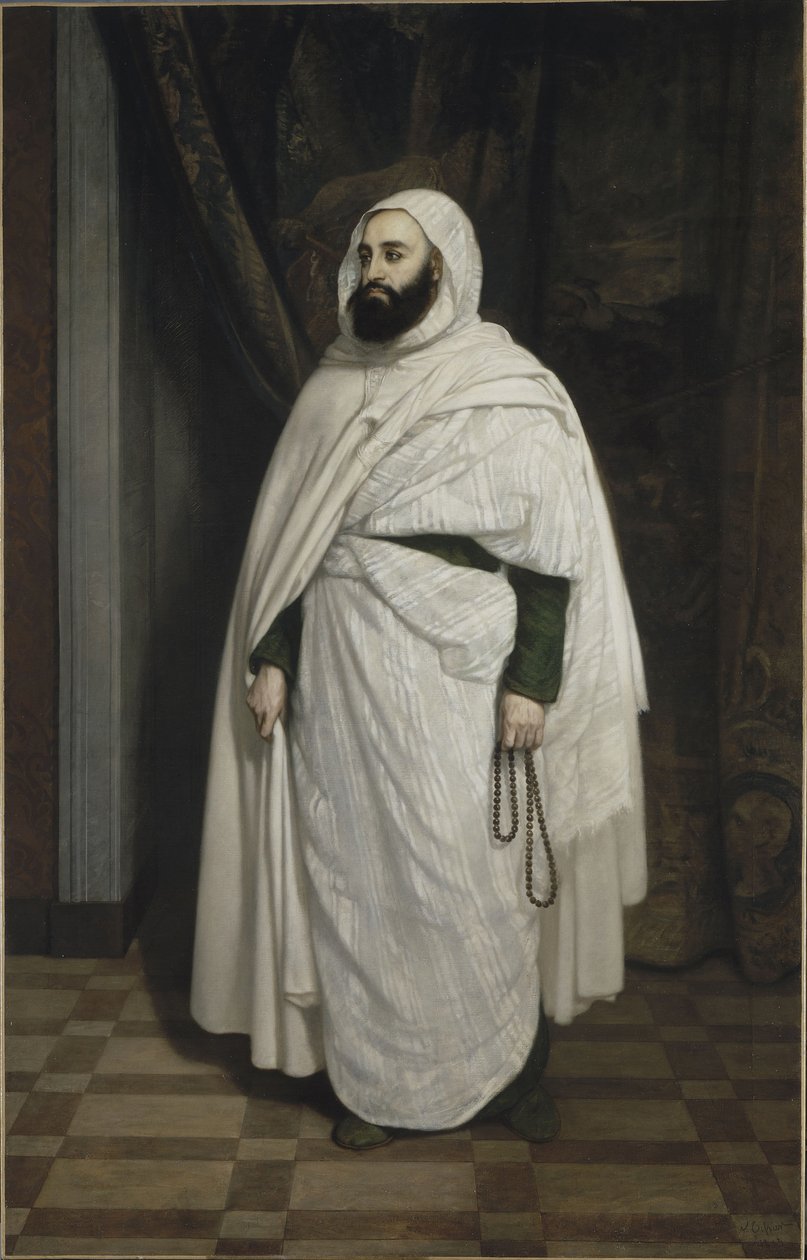 Ritratto di Abdelkader ibn Muhieddine 1808-1883, 1853 da Ange Tissier