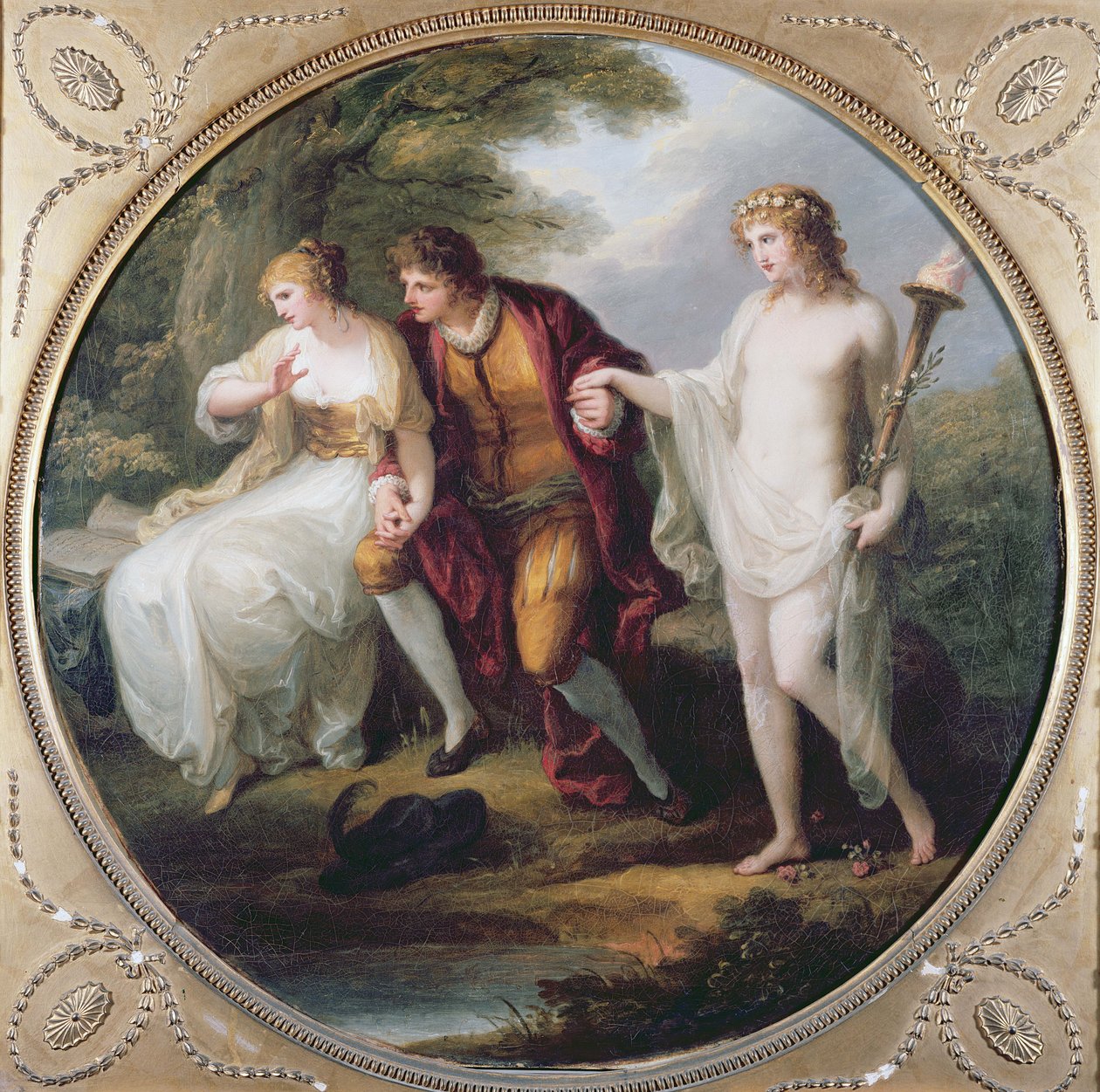 Abelardo presenta Imene a Eloisa da Angelica Kauffmann