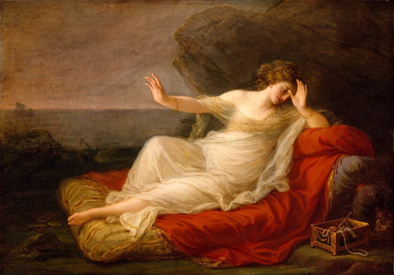 Arianna abbandonata da Teseo a Nasso, 1774 da Angelica Kauffmann
