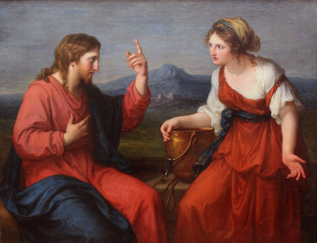 Cristo e la donna samaritana da Angelica Kauffmann