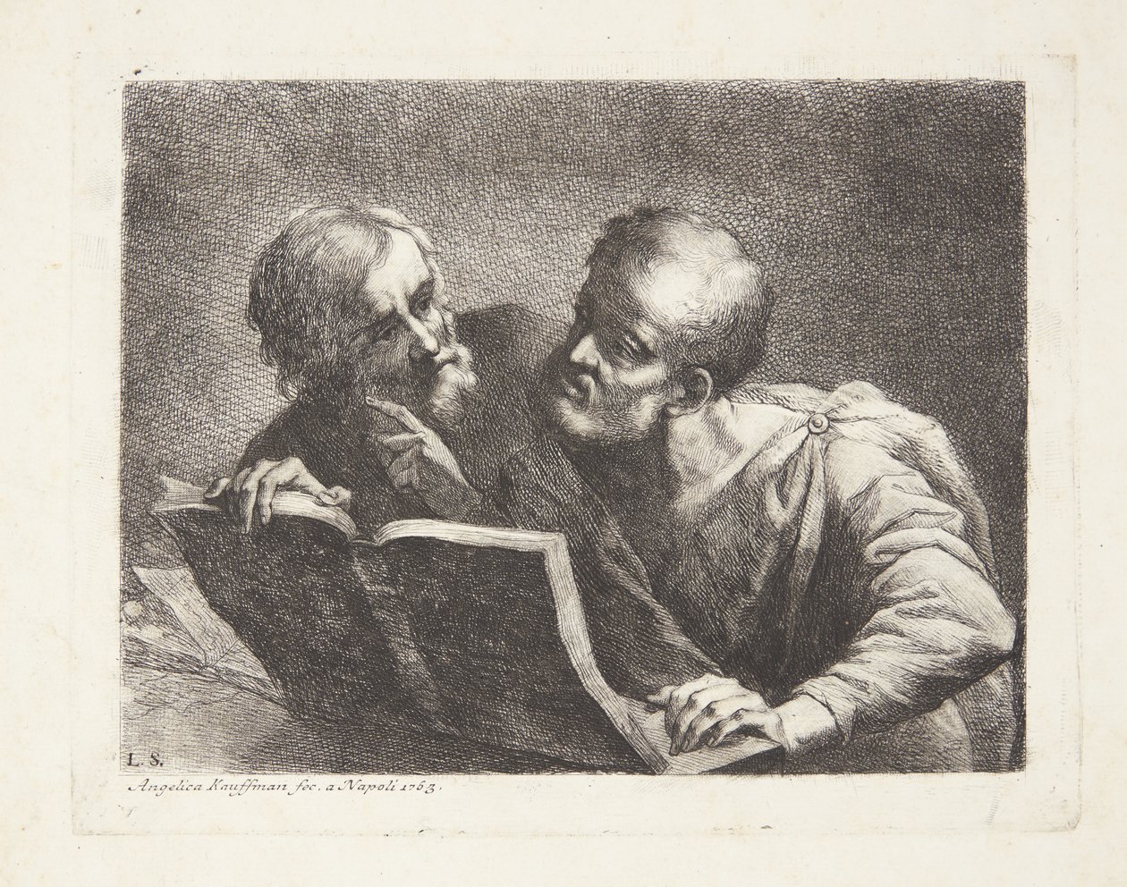 Il vecchio studente da Angelica Kauffmann