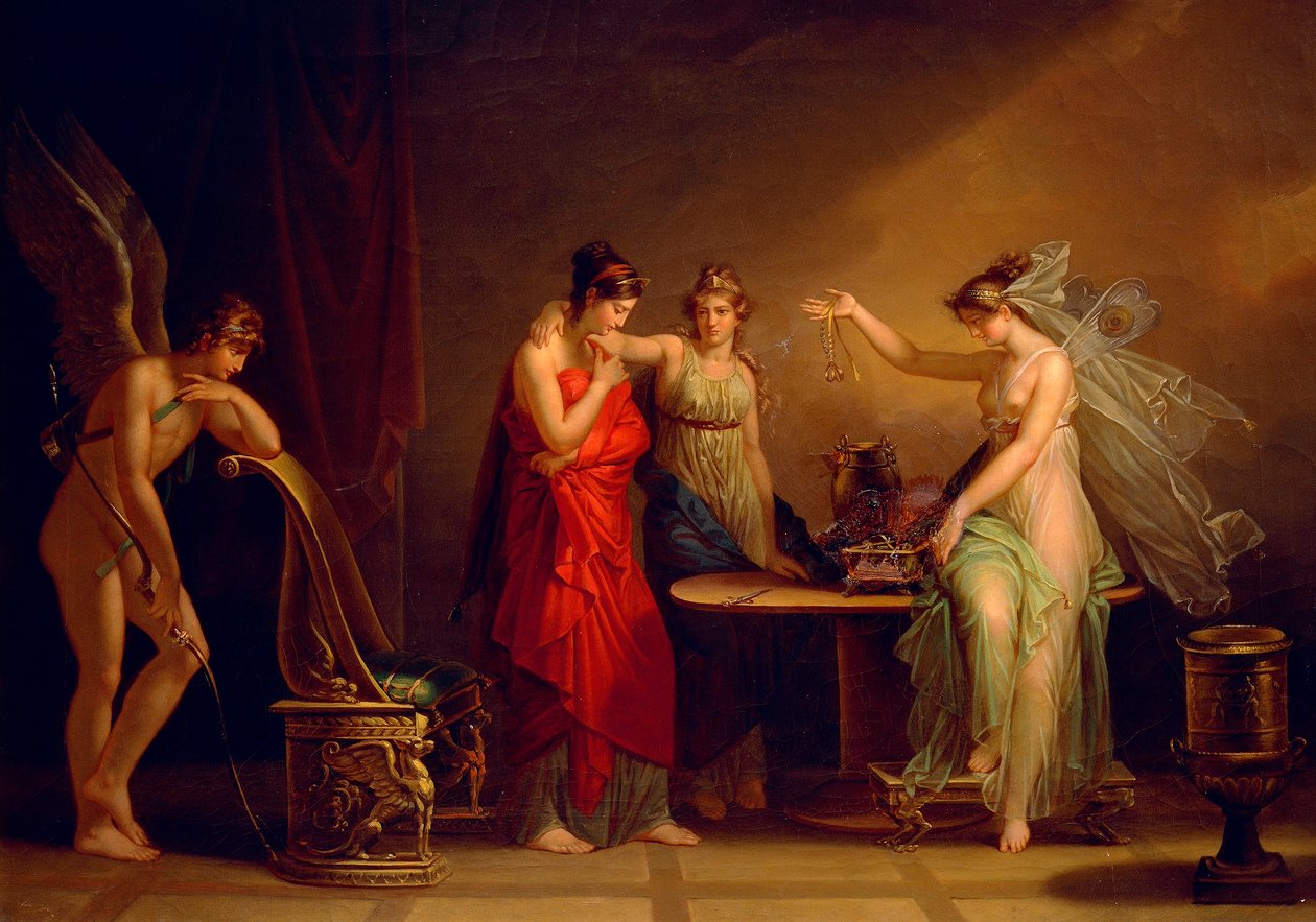 Leggenda di Cupido e Psiche da Angelica Kauffmann