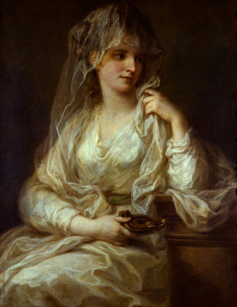 Ritratto di donna come vergine vestale da Angelica Kauffmann