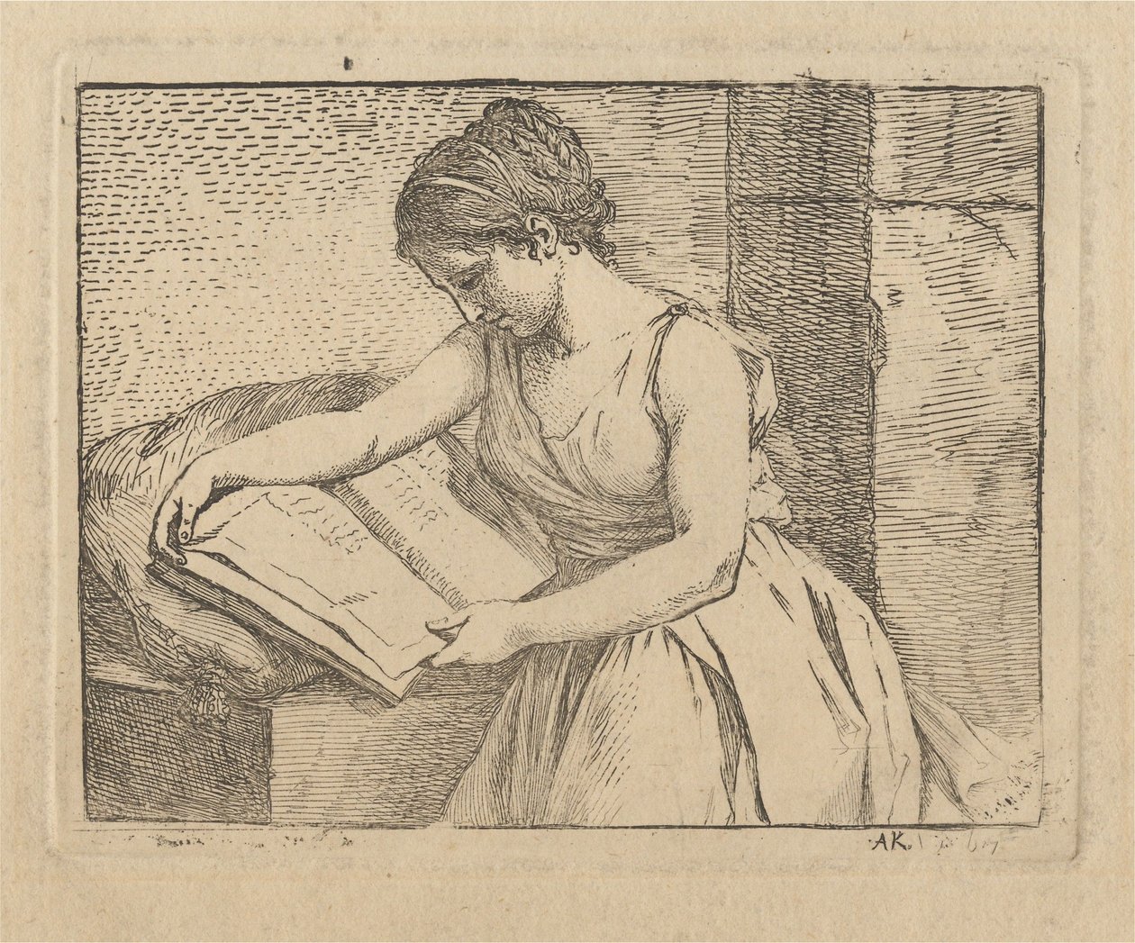 Donna che legge da Angelica Kauffmann