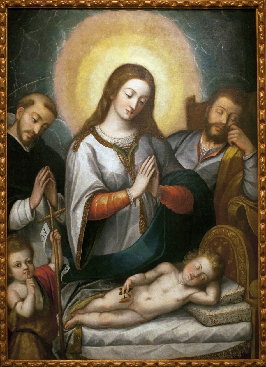 La Sacra Famiglia con San Giovanni Battista e San Domenico da Angelino Medoro