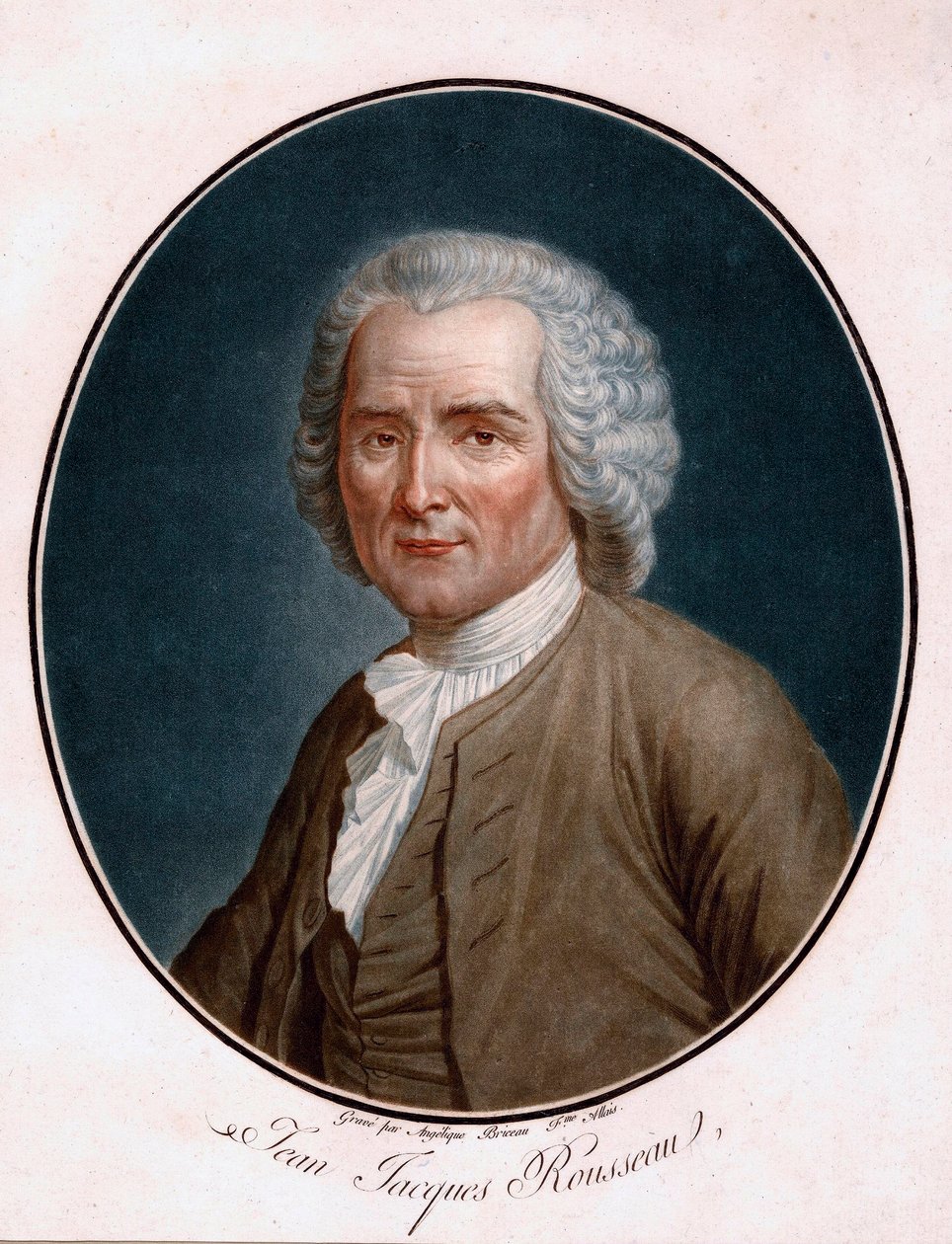 Ritratto di Jean Jacques Rousseau (1712-1778) da Angelique (fl.1796 d.1827) Allais