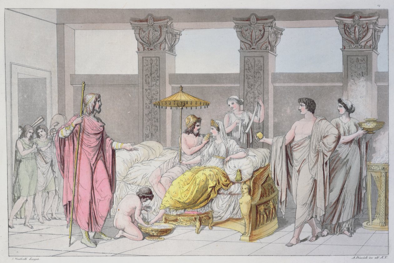 Il Matrimonio di Ulisse e Penelope, illustrazione da 