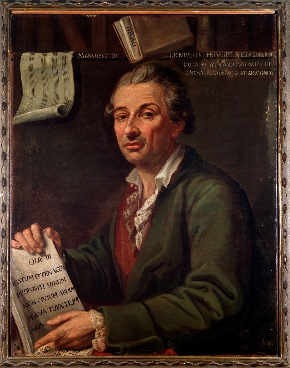 Ritratto di Pierre Eugene Francois, Marchese di Ligniville da Angelo Crescimbeni