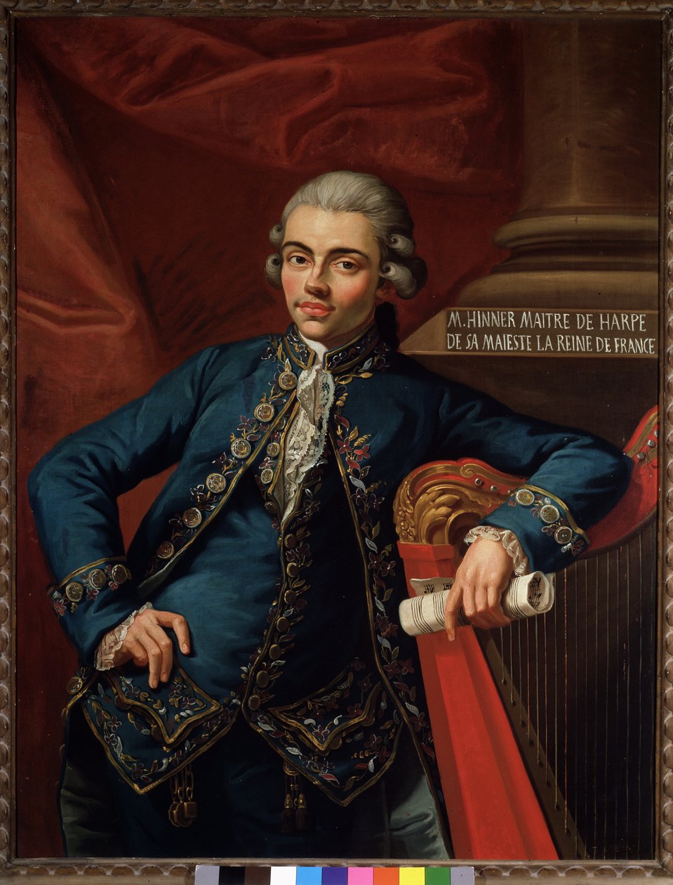 Ritratto di Philip Joseph Hinner, compositore e arpista tedesco da Angelo Crescimbeni