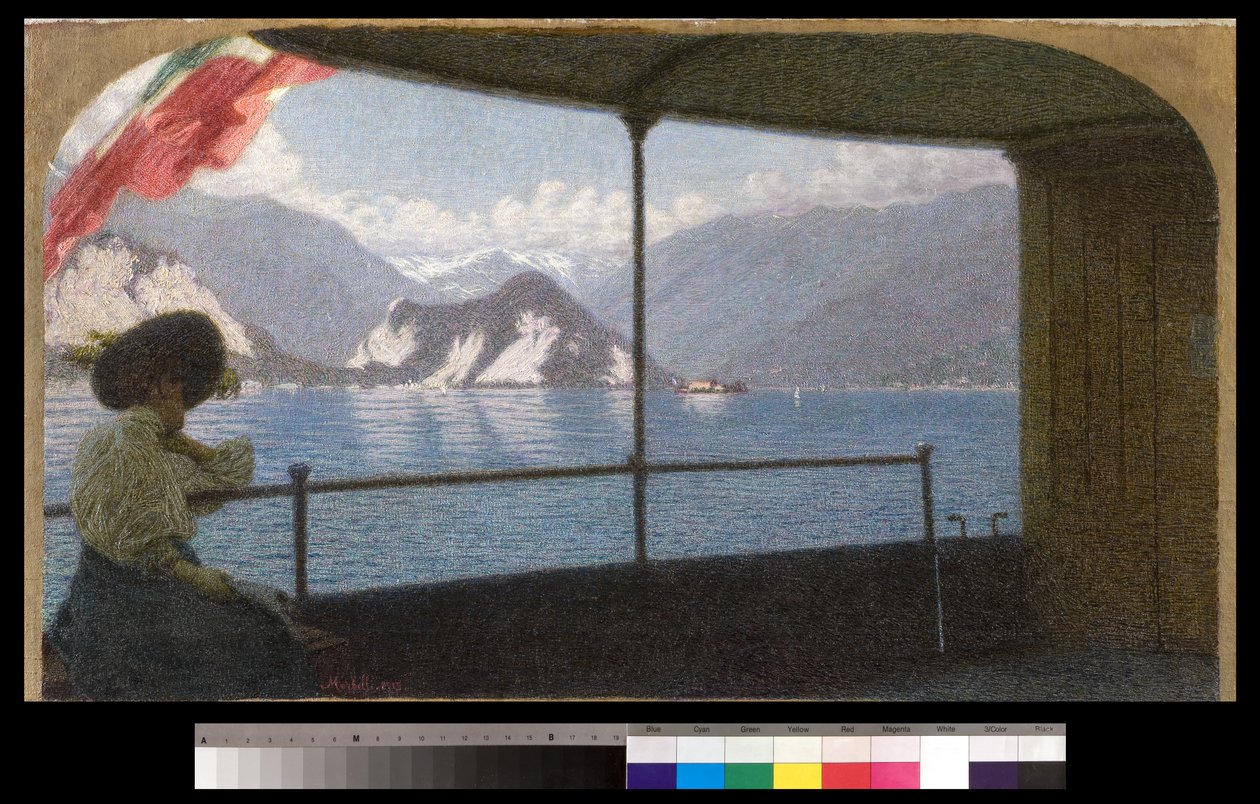 Una barca sul Lago Maggiore, 1915 da Angelo Morbelli