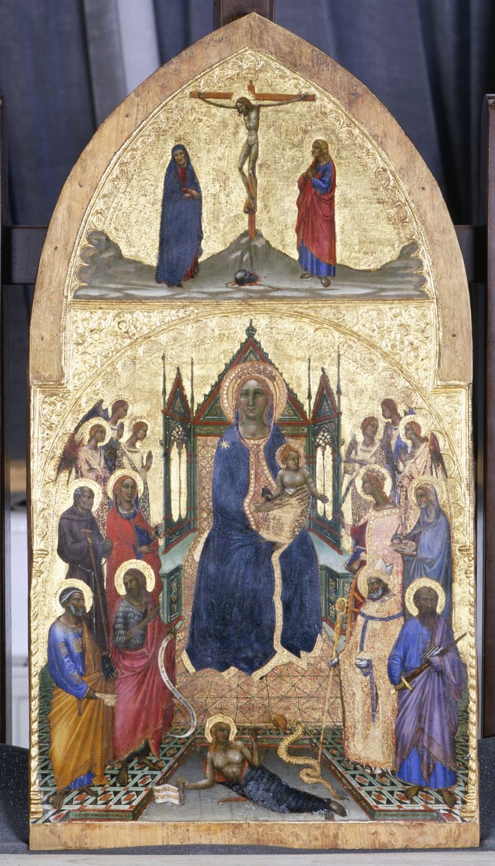 Madonna in trono con Bambino, angeli e santi da Angelo di Puccinelli
