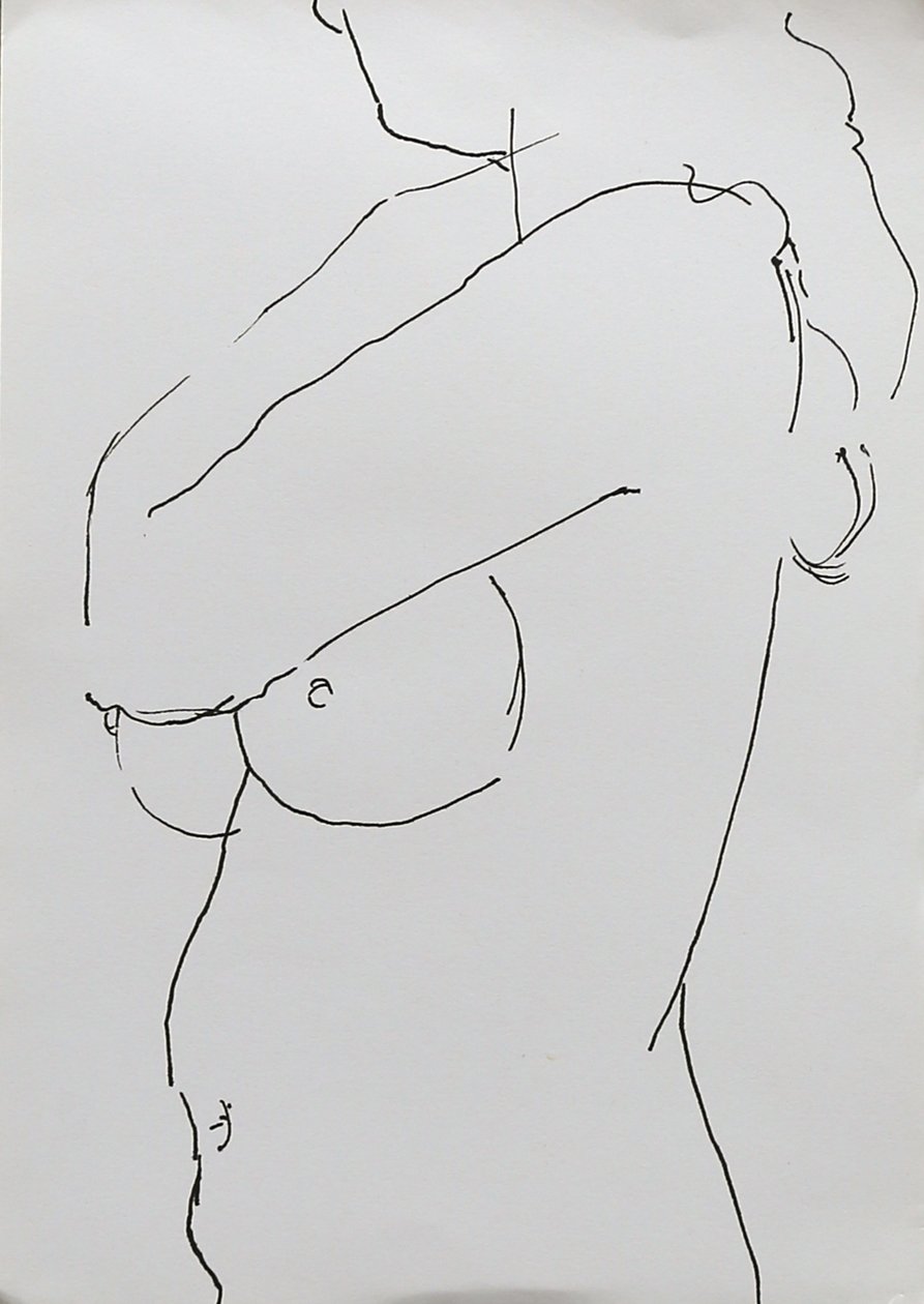 Nudo con braccio piegato da Angie Kenber