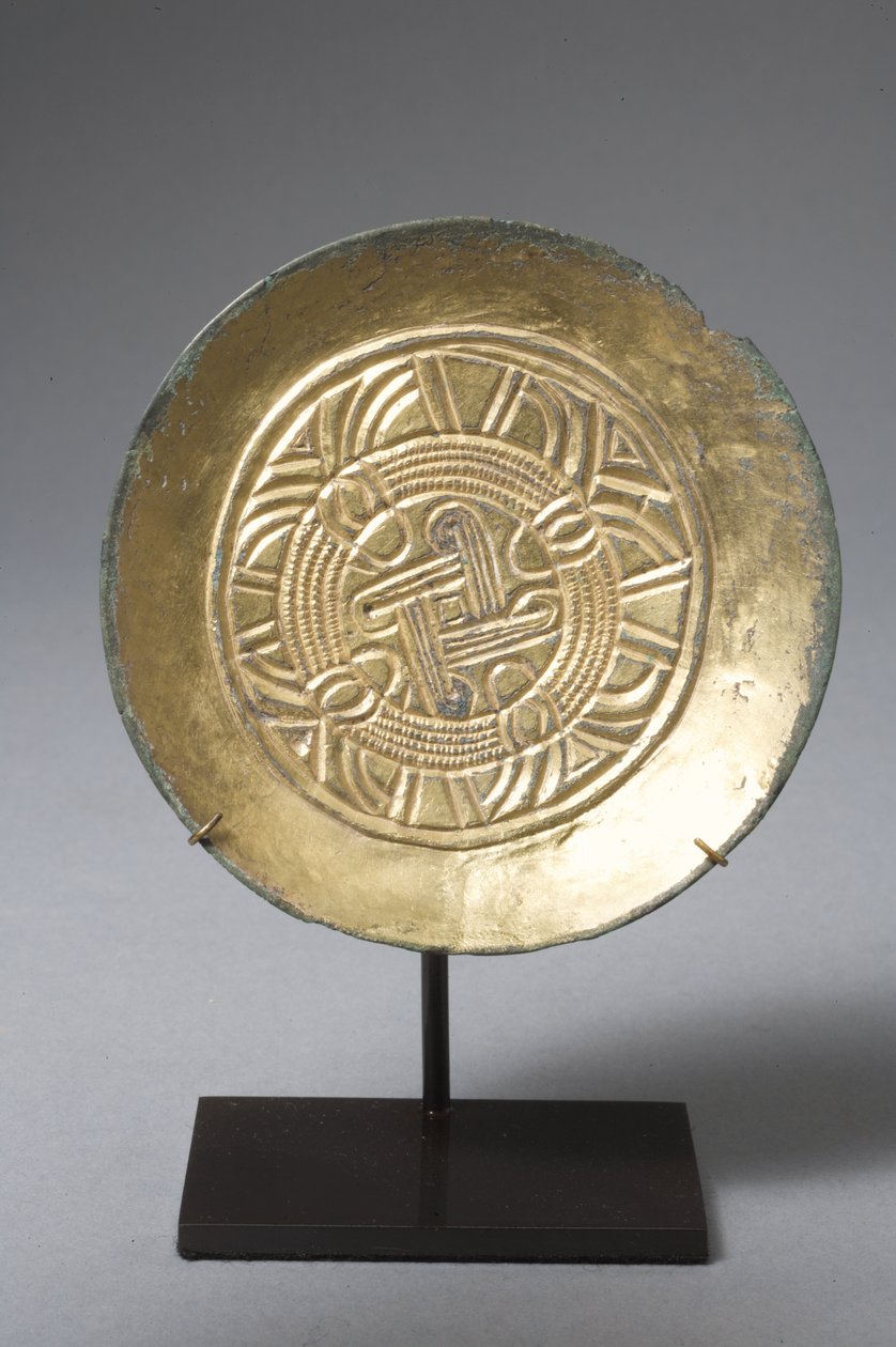 Spilla a piattino (bronzo dorato) da Anglo Saxon
