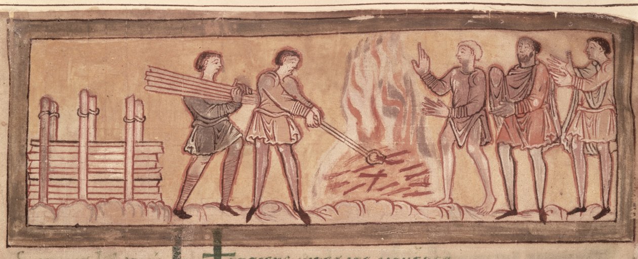 Riscaldamento e fabbricazione, c.1030 da Anglo Saxon