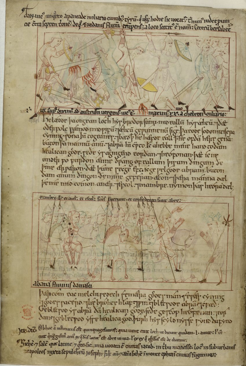Abramo e Lot da Anglo Saxon