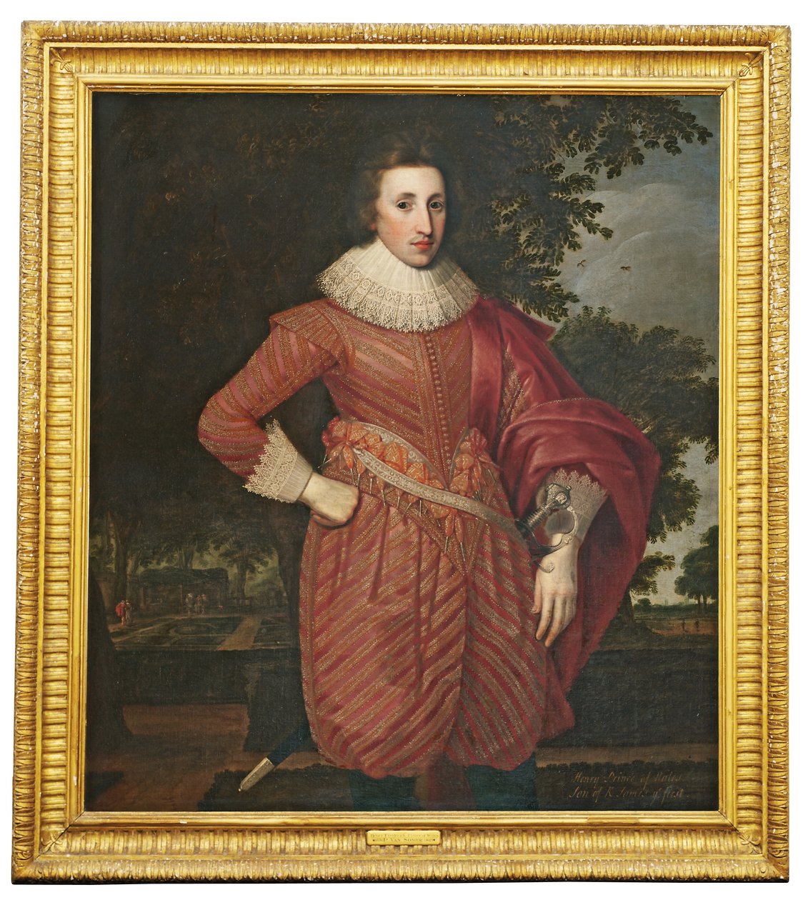 Ritratto di un gentiluomo, tradizionalmente identificato come Enrico, Principe di Galles, c.1620 da Anglo Flemish School