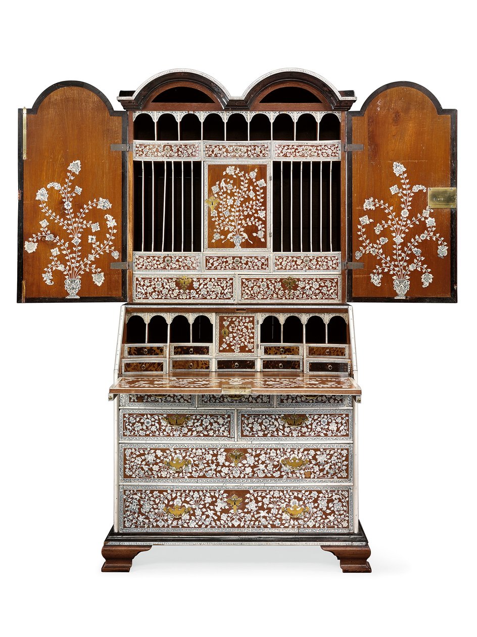 Bureau-cabinet, Vizagapatam, c.1720-30 da Anglo Indian School