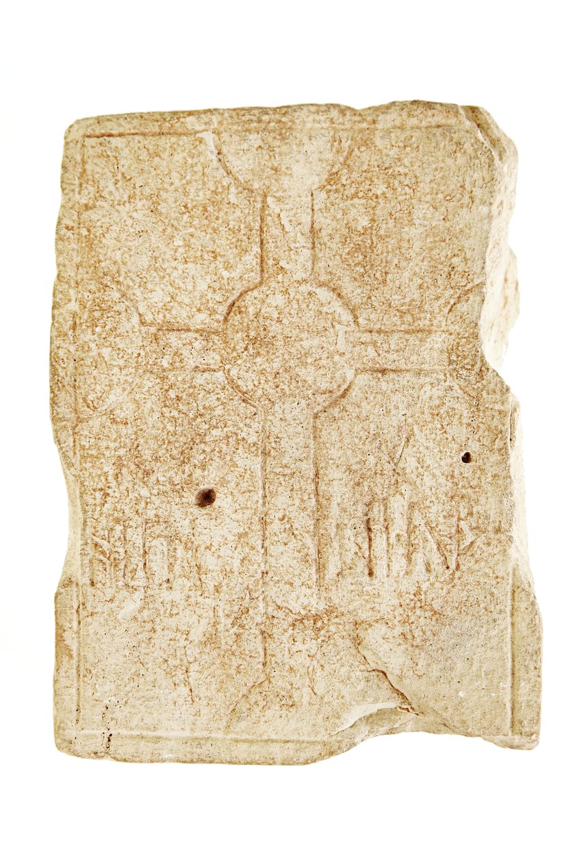 Lapide funeraria, metà VII a metà VIII secolo da Anglo Saxon Anglo Saxon