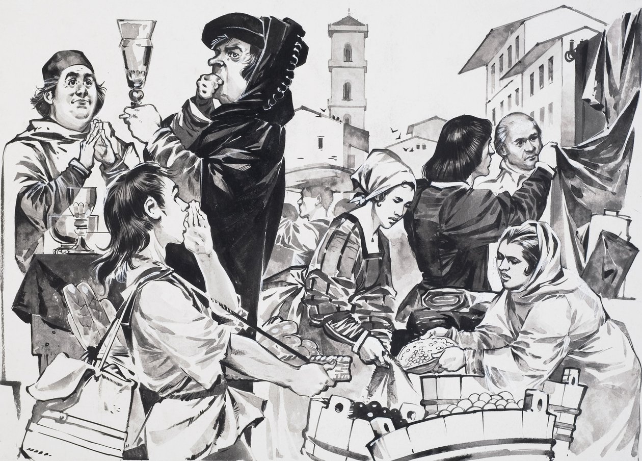 Trading fiorentino (gouache su carta) da Angus McBride