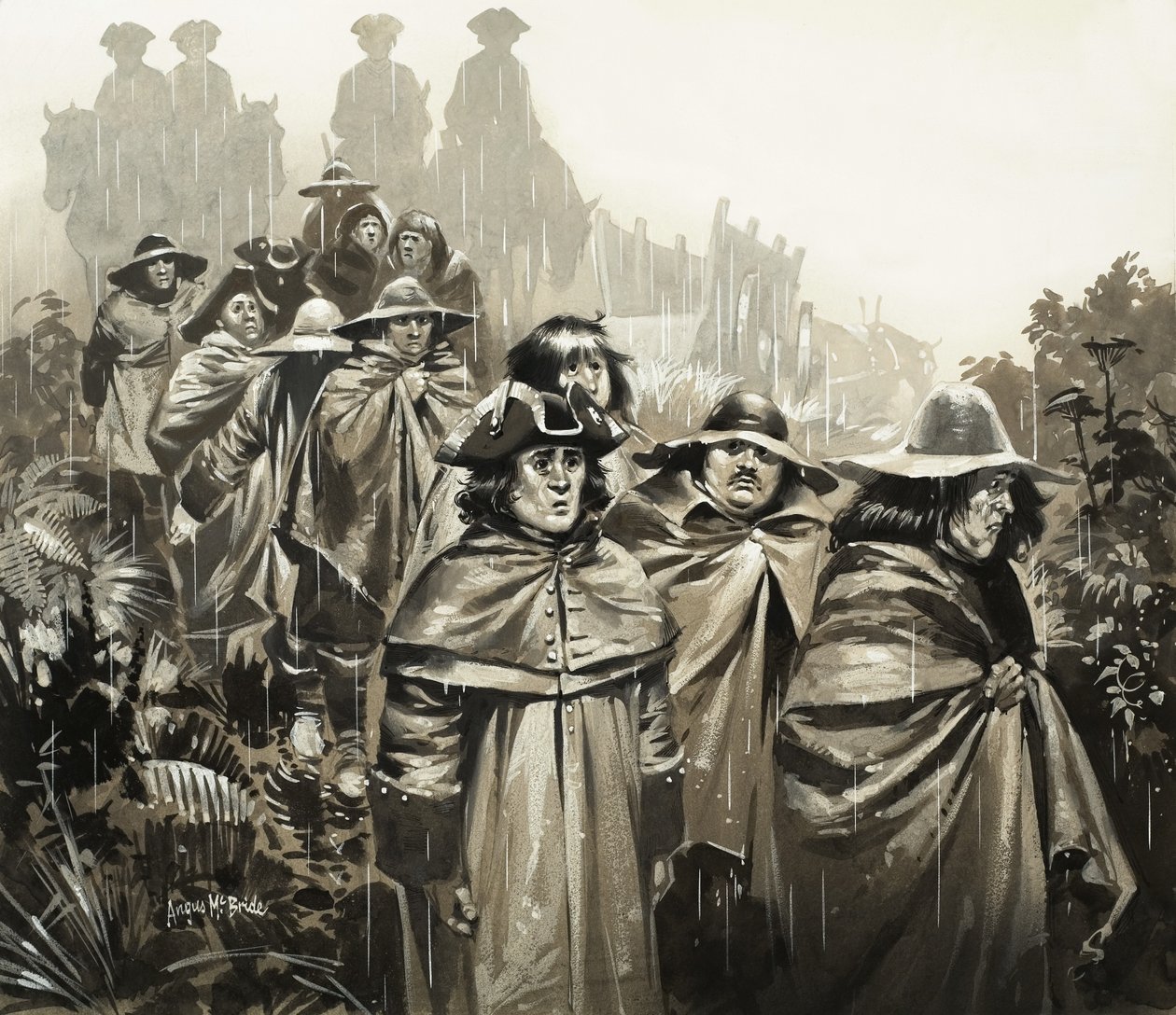 Uomini sotto la pioggia da Angus McBride