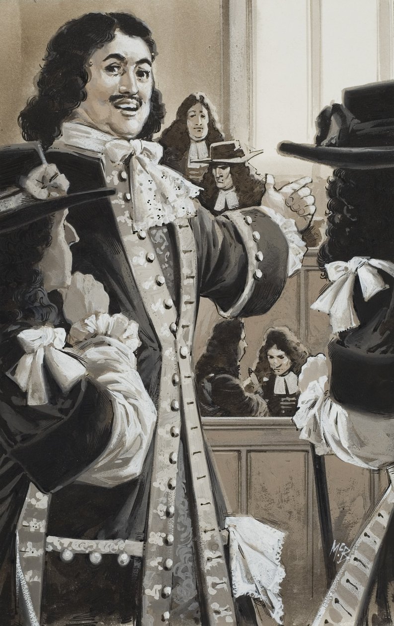 Pietro il Grande (1672-1725) a corte (gouache su carta) da Angus McBride