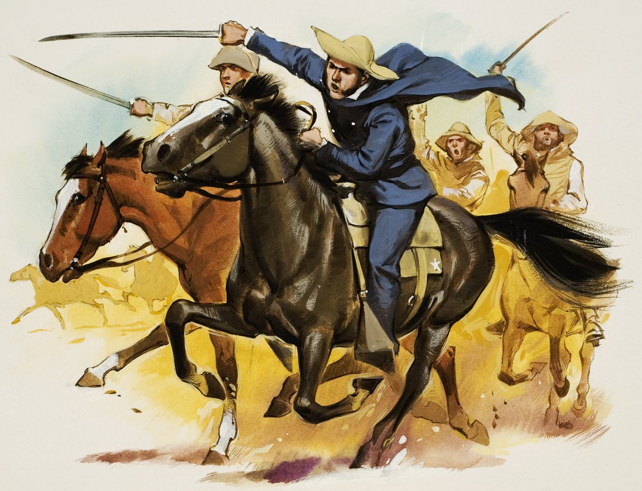 Sam Houston (1793-1863) (gouache su carta) da Angus McBride
