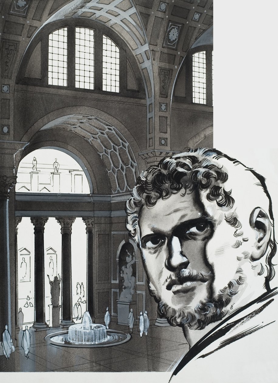 Le terme di Caracalla (gouache su carta) da Angus McBride
