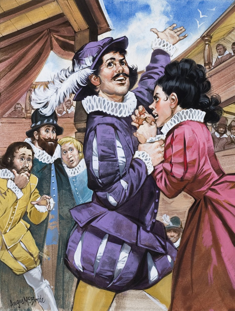 La doma dei toporagni, di William Shakespeare (gouache su carta) da Angus McBride