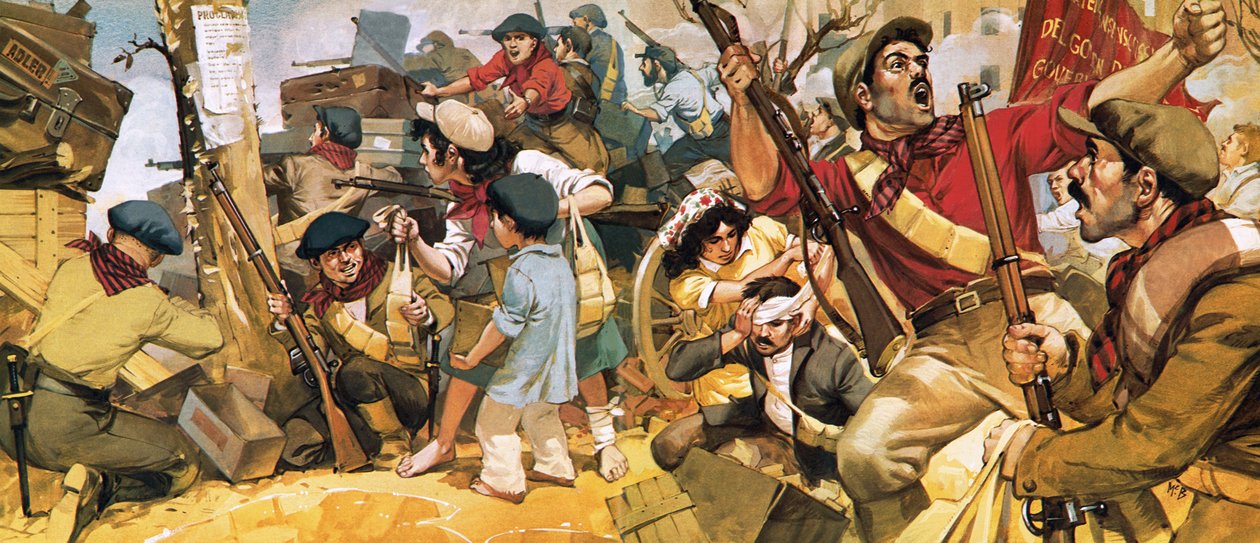 La difesa di Madrid durante la guerra civile spagnola da Angus McBride