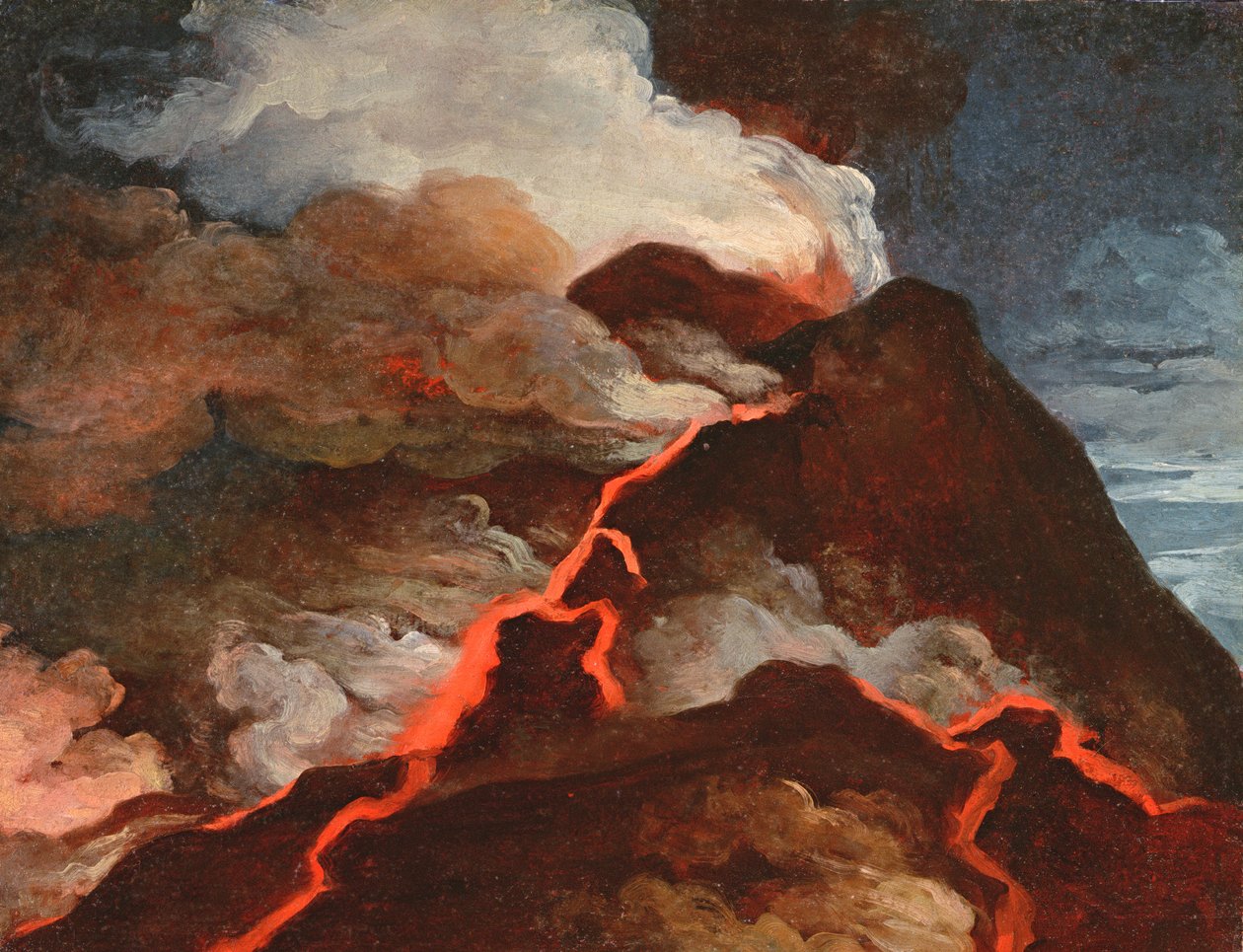 Eruzione del Vesuvio, 1772 da Anicet Charles Lemonnier